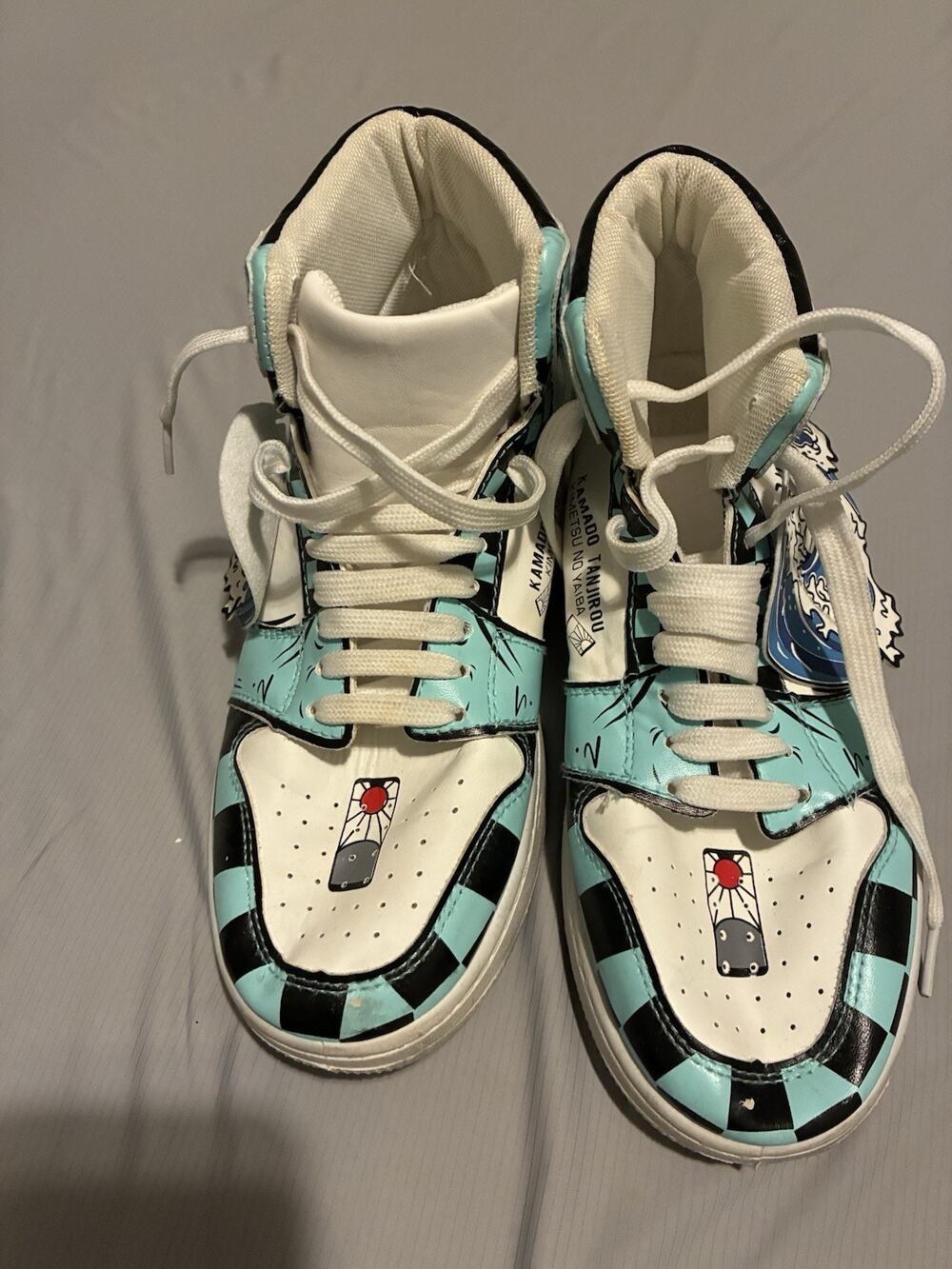 Kamado Tanjiro Anime Demon Slayer High Top Wave Sneaker Size 40
